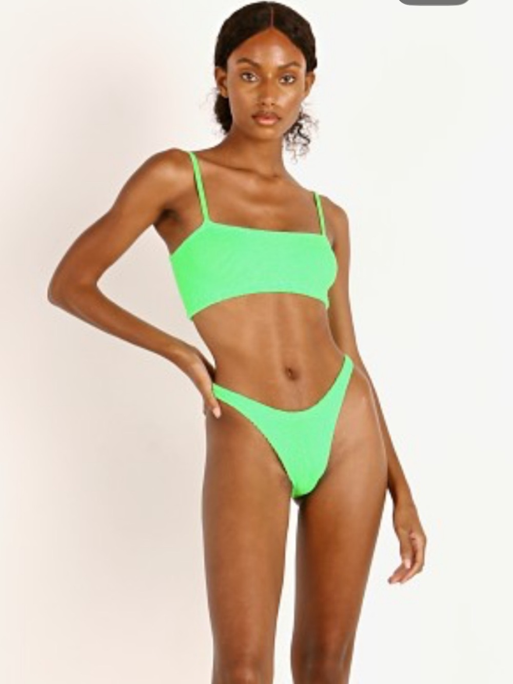 Hunza G Gigi Bikini Set in Green NWT